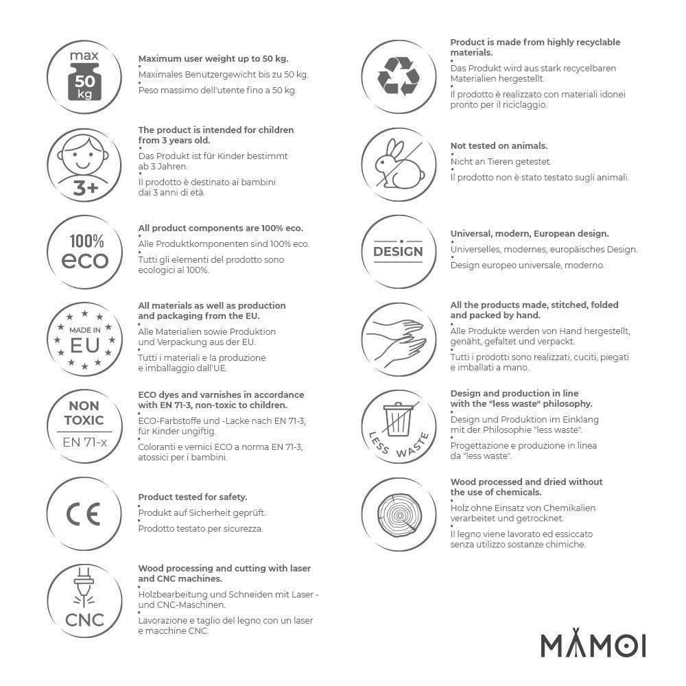MAMOI® Trapez schaukel, Turnringe aus holz, Turngeräte für kinder indoor und outdoor, Ringe schaukel, Turnen mit Holzschaukel, Gymnastikringe und Trapezstange-3