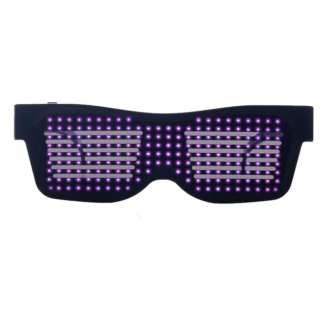 Magic Bluetooth LED Party Glasses APP Control Luminous Glasses EMD DJ Electric Syllables Glow Party Supplies Drop Shipping-5