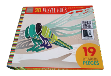 Kathy Ireland Kids 3D Puzzle Dancing Dragonfly 19pc <Used Item- Box opened>