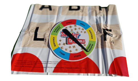Game Mashups Twister Scrabble Game <Used Items- Damaged Box-Unused>