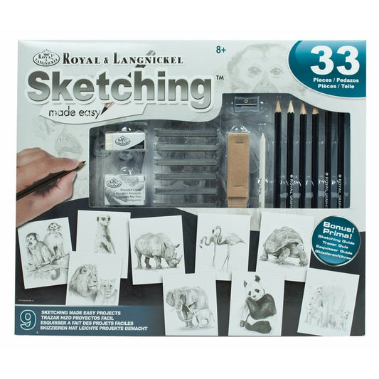 Комплект за Рисуване Royal & Langnickel SKETCHING MADE EASY 33 Части-0