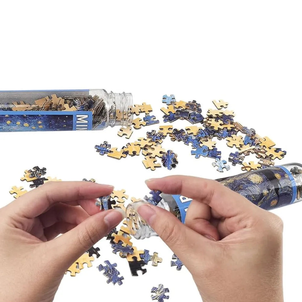 Vibe Geeks 150 Pcs Mini Test Tube Puzzle Challenging Adult Jigsaw Micro Puzzle-7