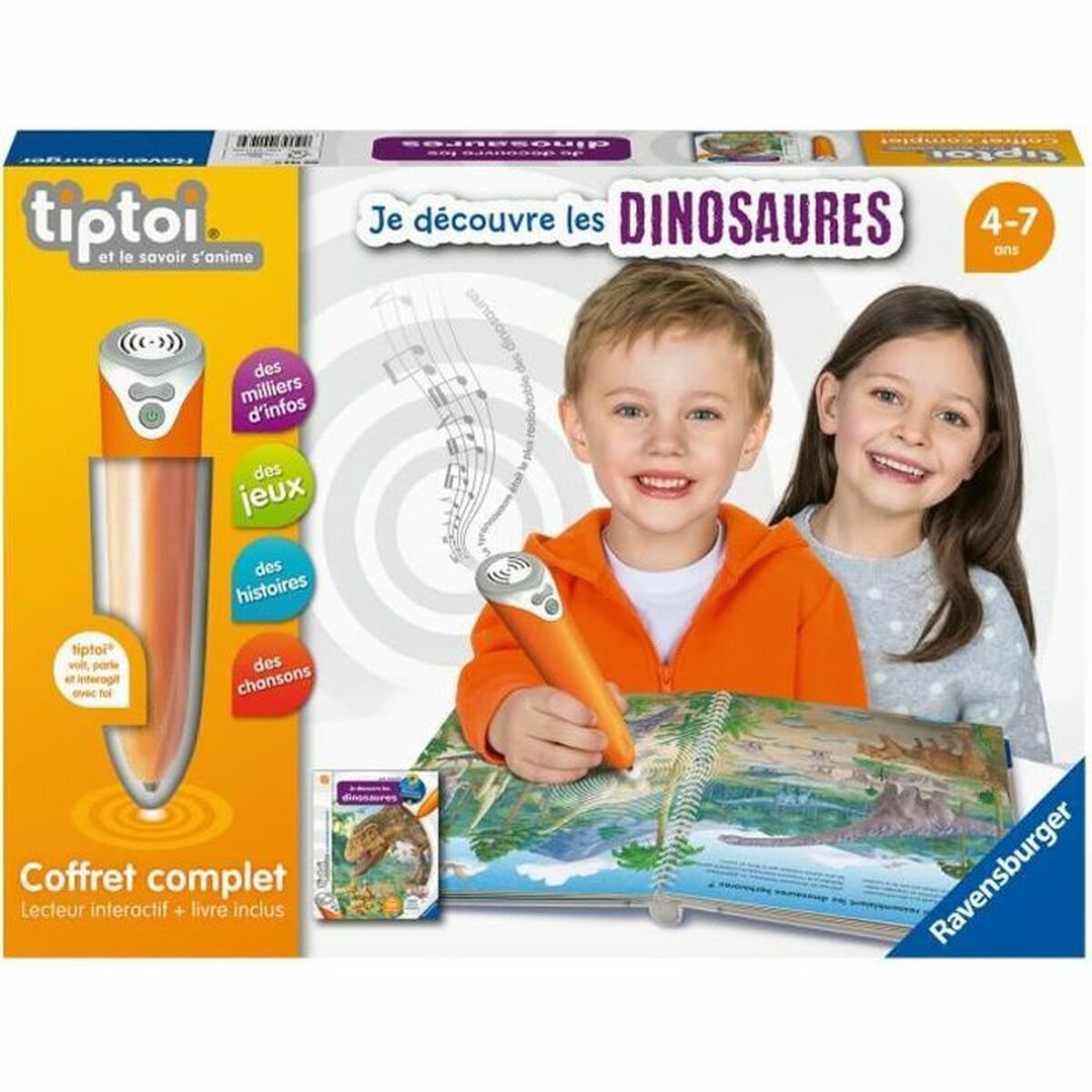 Образователна Игра Ravensburger Dinosaures (френски)-0