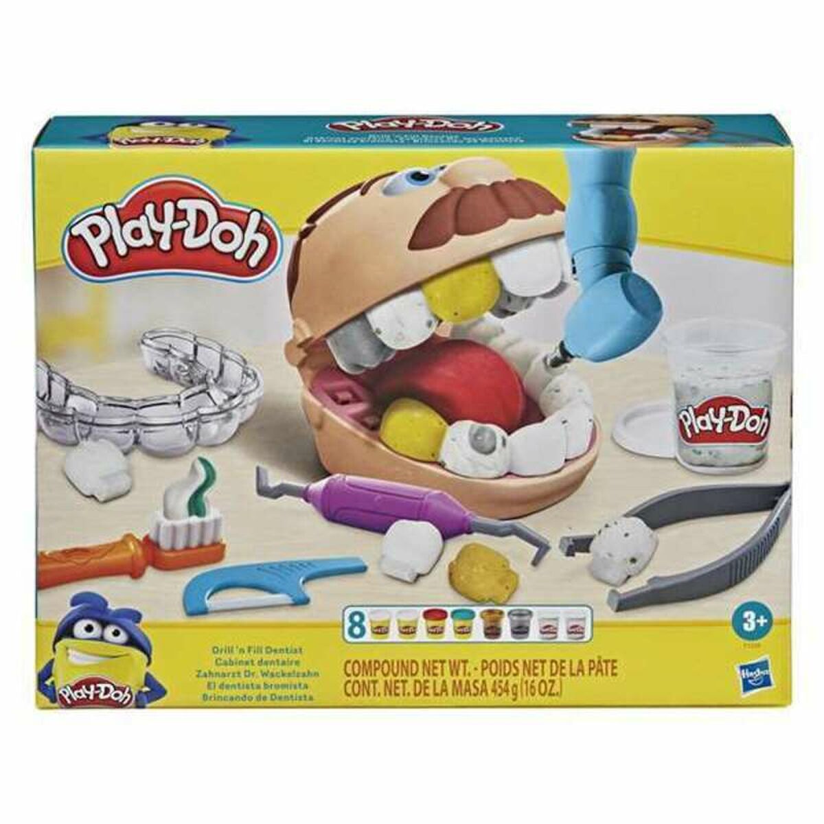 Игра от Пластелин Play-Doh F1259 8 botes Dentista-0