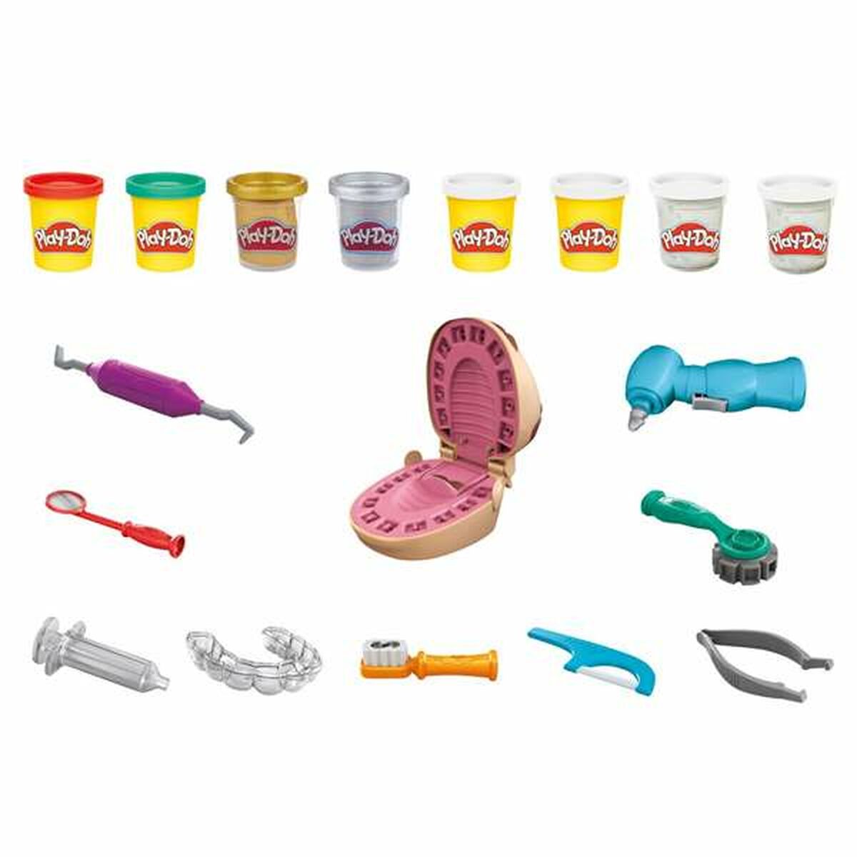 Игра от Пластелин Play-Doh F1259 8 botes Dentista-1