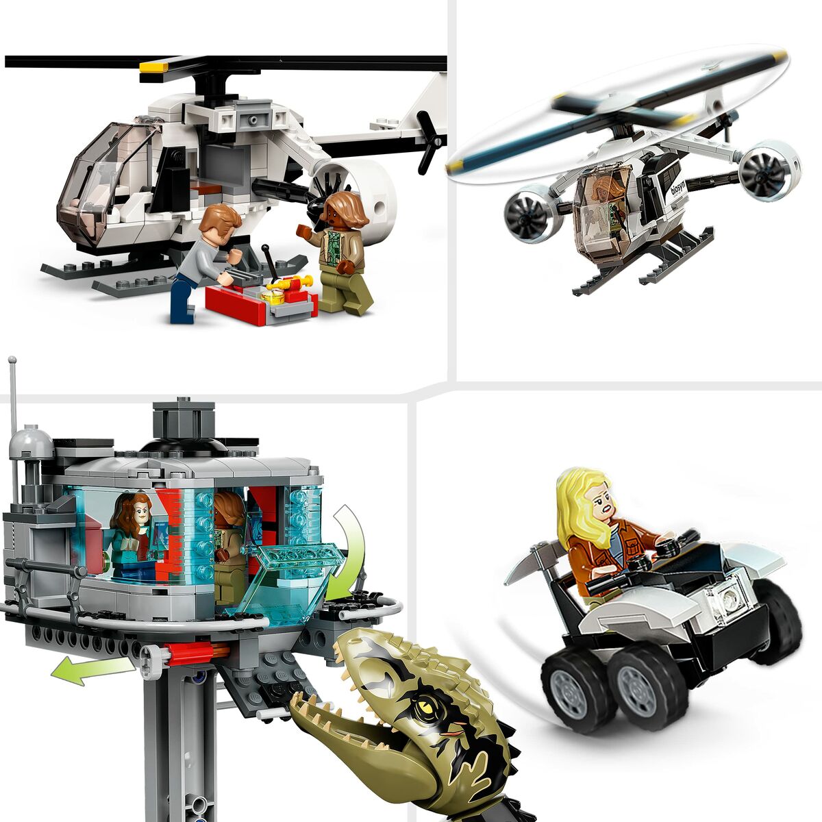 Building Game + Figures Lego Jurassic World Attack-6