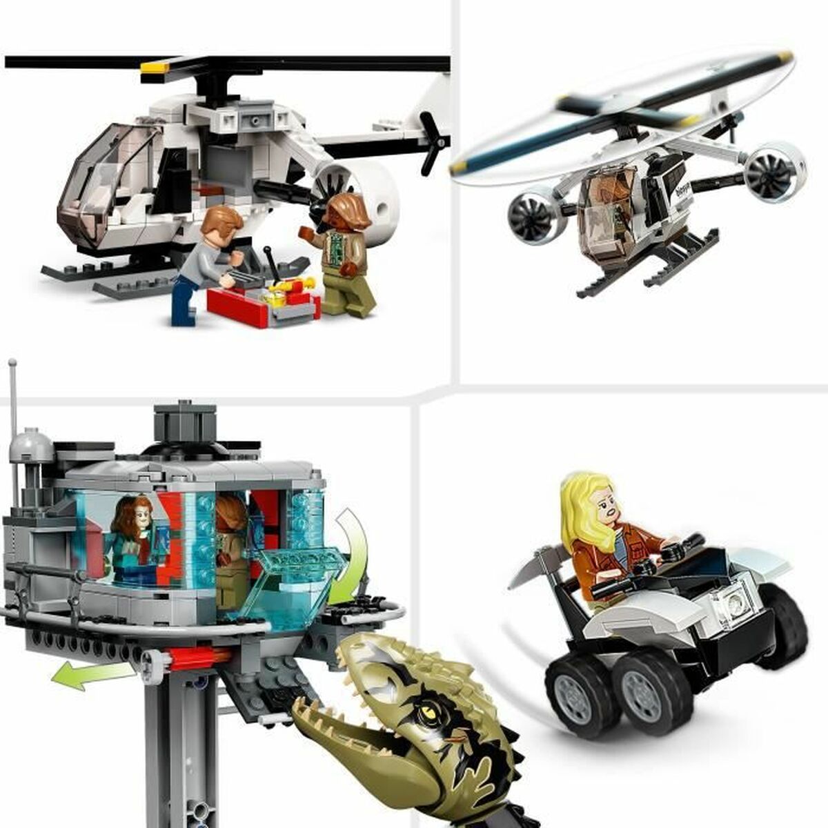 Building Game + Figures Lego Jurassic World Attack-10