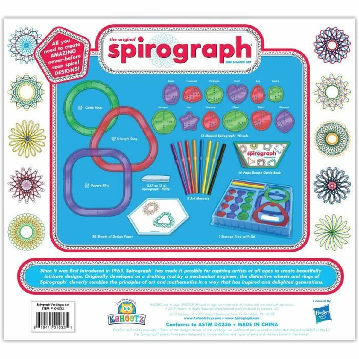 Комплект за Рисуване Spirograph Silverlit Originals Forms Многоцветен 25 Части-0