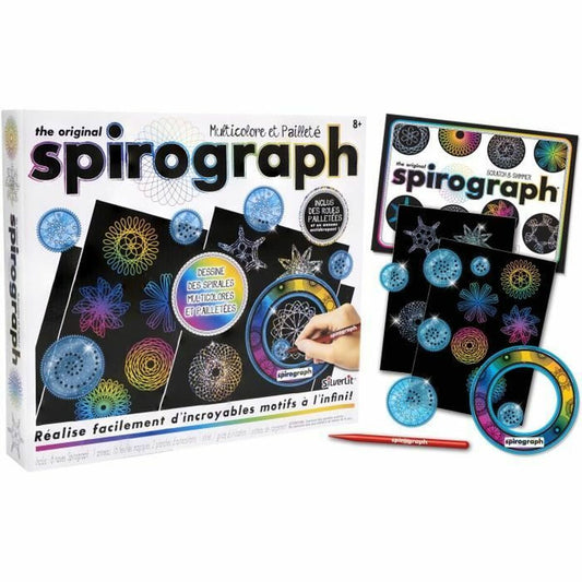 Комплект за Рисуване Spirograph Silverlit Черен-0