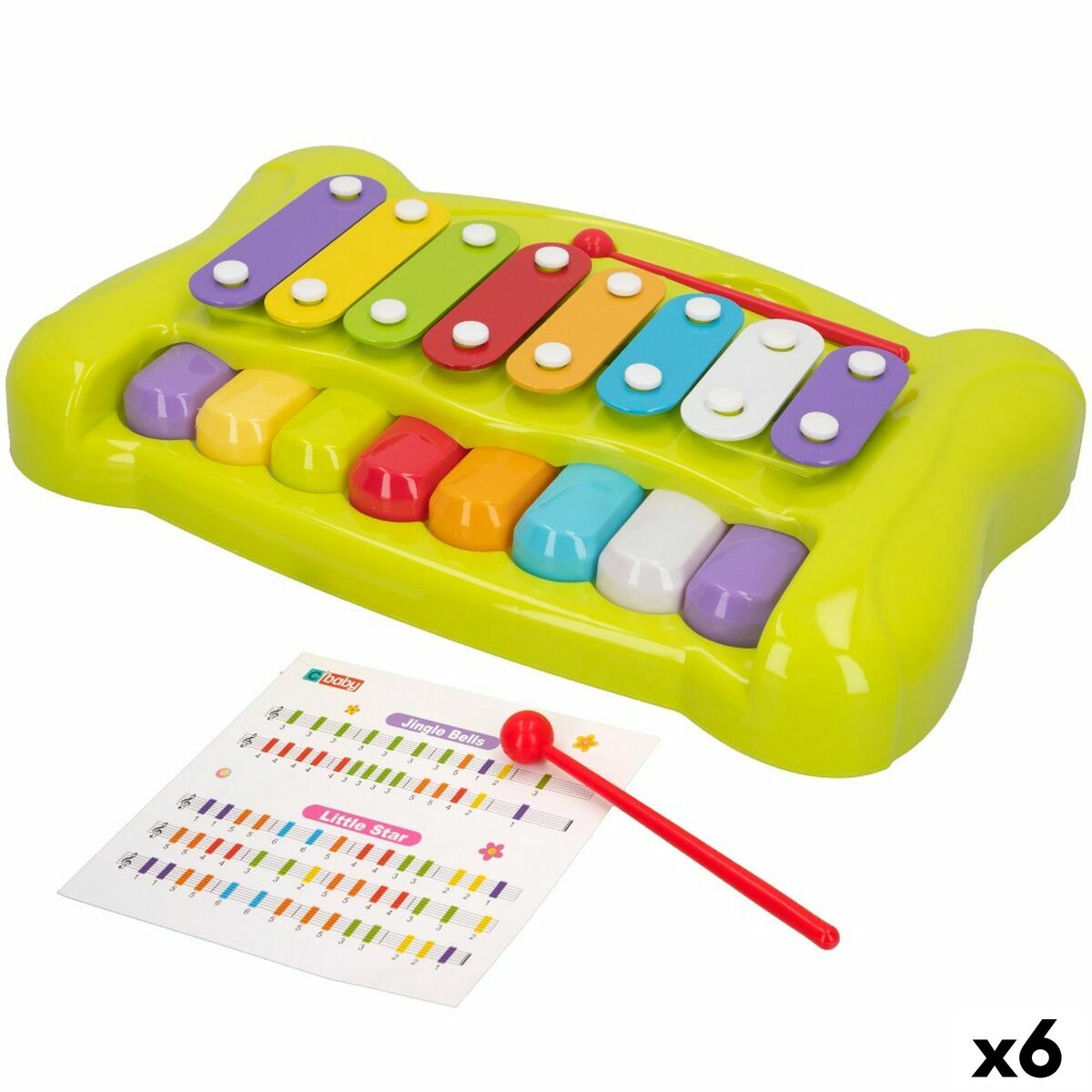 Музикална Играчка Colorbaby Метал Пластмаса 34 x 6 x 21 cm (6 броя)-0