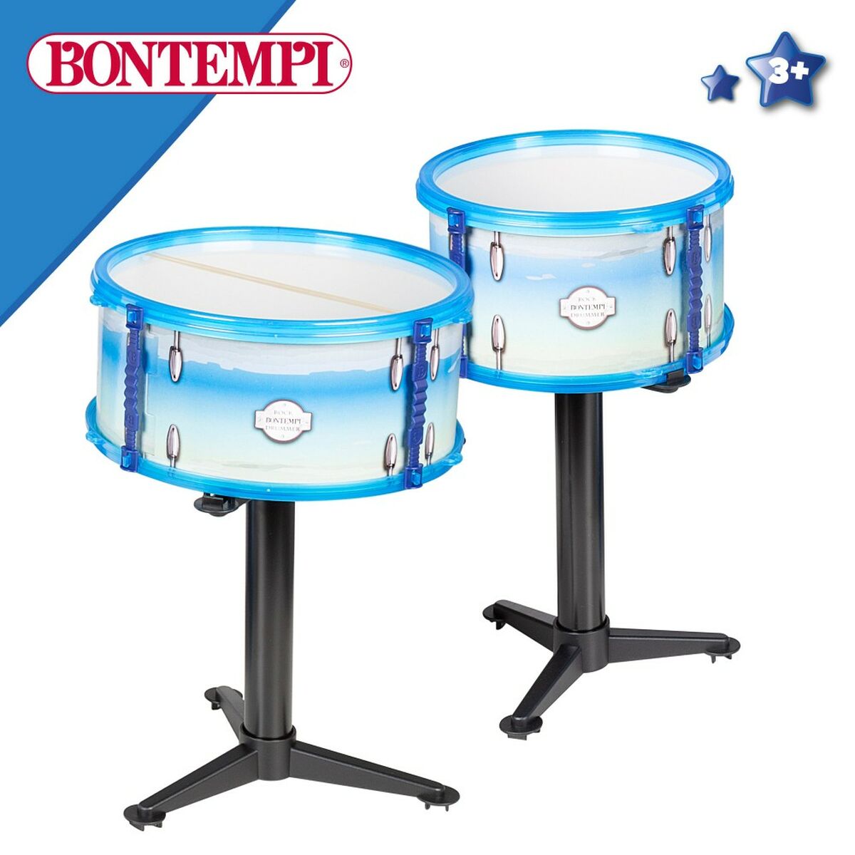 Барабани Bontempi Син Пластмаса 85 x 68 x 65 cm (9 Части) (2 броя)-2