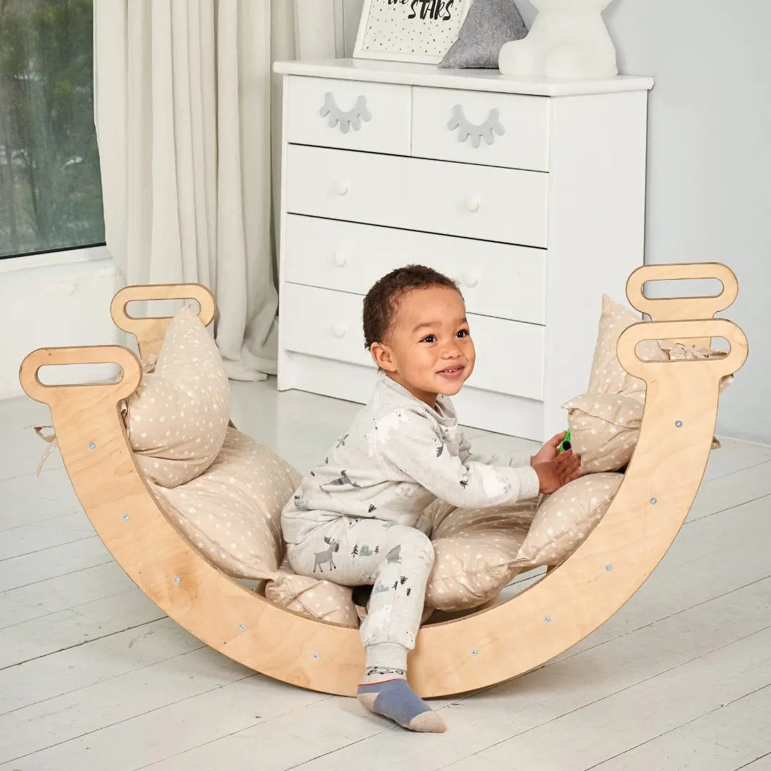 Climbing Arch + Cushion - Montessori Climbers for Toddlers-0