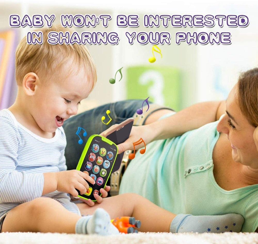 Educational toys Cellphone with LED Baby Kid Educational phone English Learning Mobile Phone Toy Chrismtas Gifts-2