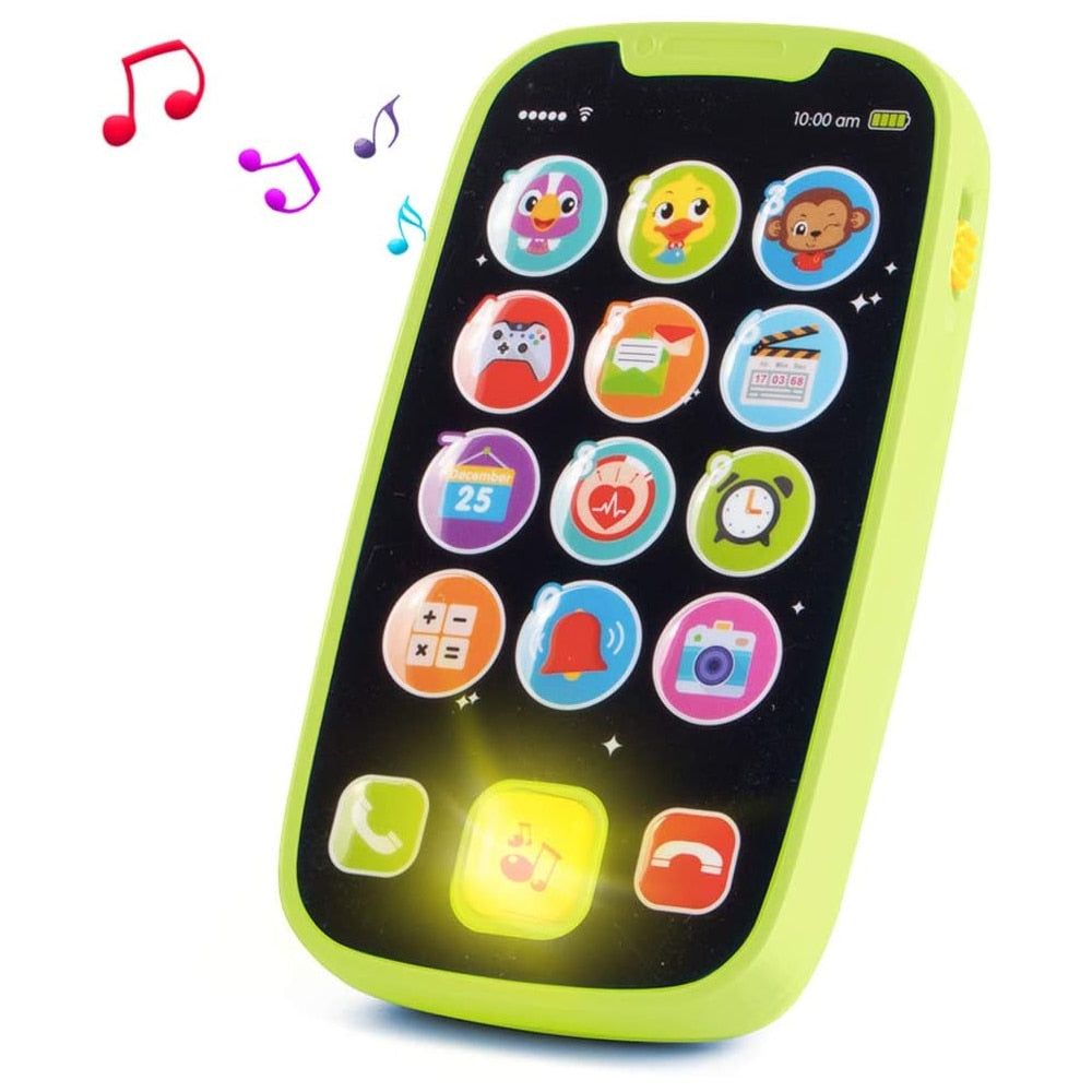 Educational toys Cellphone with LED Baby Kid Educational phone English Learning Mobile Phone Toy Chrismtas Gifts-0