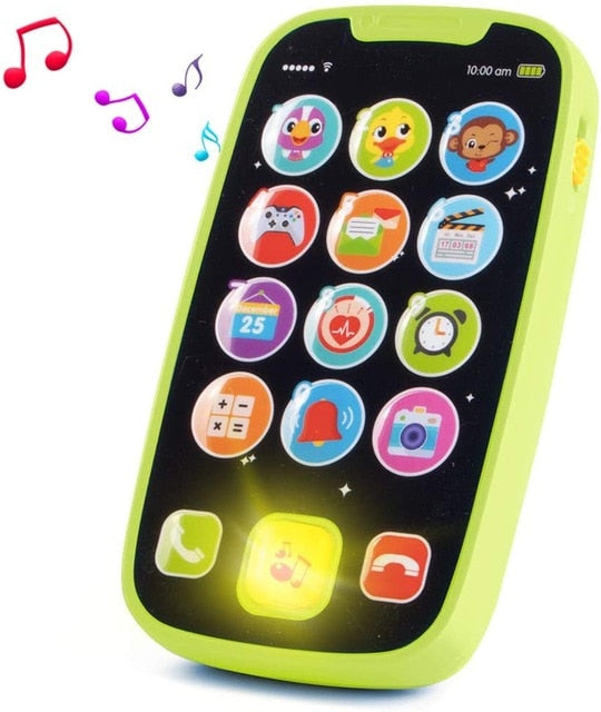 Educational toys Cellphone with LED Baby Kid Educational phone English Learning Mobile Phone Toy Chrismtas Gifts-3