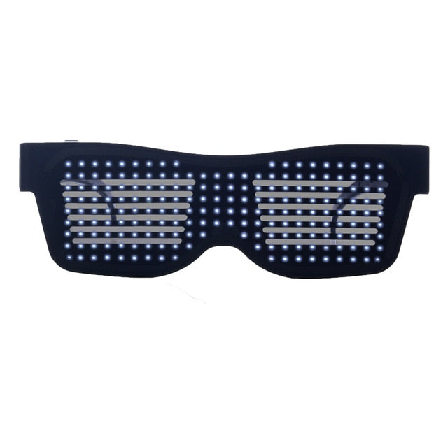 Magic Bluetooth LED Party Glasses APP Control Luminous Glasses EMD DJ Electric Syllables Glow Party Supplies Drop Shipping-6