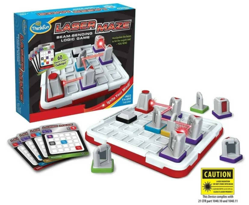 ThinkFun Laser Maze Game- 60 beginner to Expert Challenges! <Used Item- Excellent Condition>