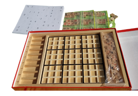 Smart Minds Wood Sudoku Board <Used Item-  Good Condition- Replaced 1 Tile>