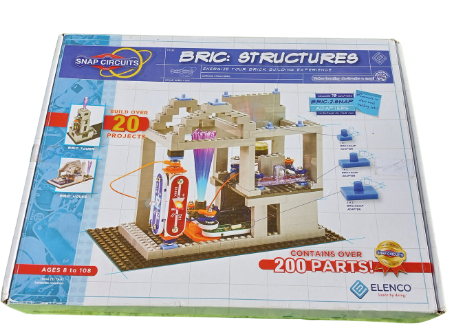 Snap Circuits BRIC: Structures Exploration Kit with Over 20 Stem & Brick Projects <Used Item >