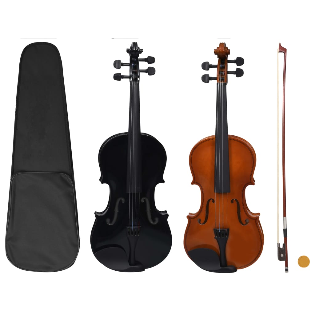 vidaXL Violin with Bow Violin Outfit with Chin Rest Carrying Bag 4/4 Full Size-3